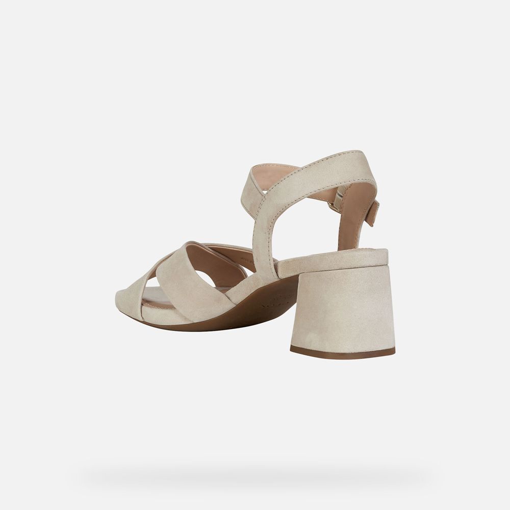 Sandales Geox Genziana - Beige - Femme 429716-UMW